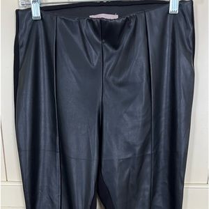 Philosophy Black front pleather leggings